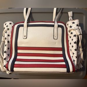 Patriotic Faux Leather Handbag
